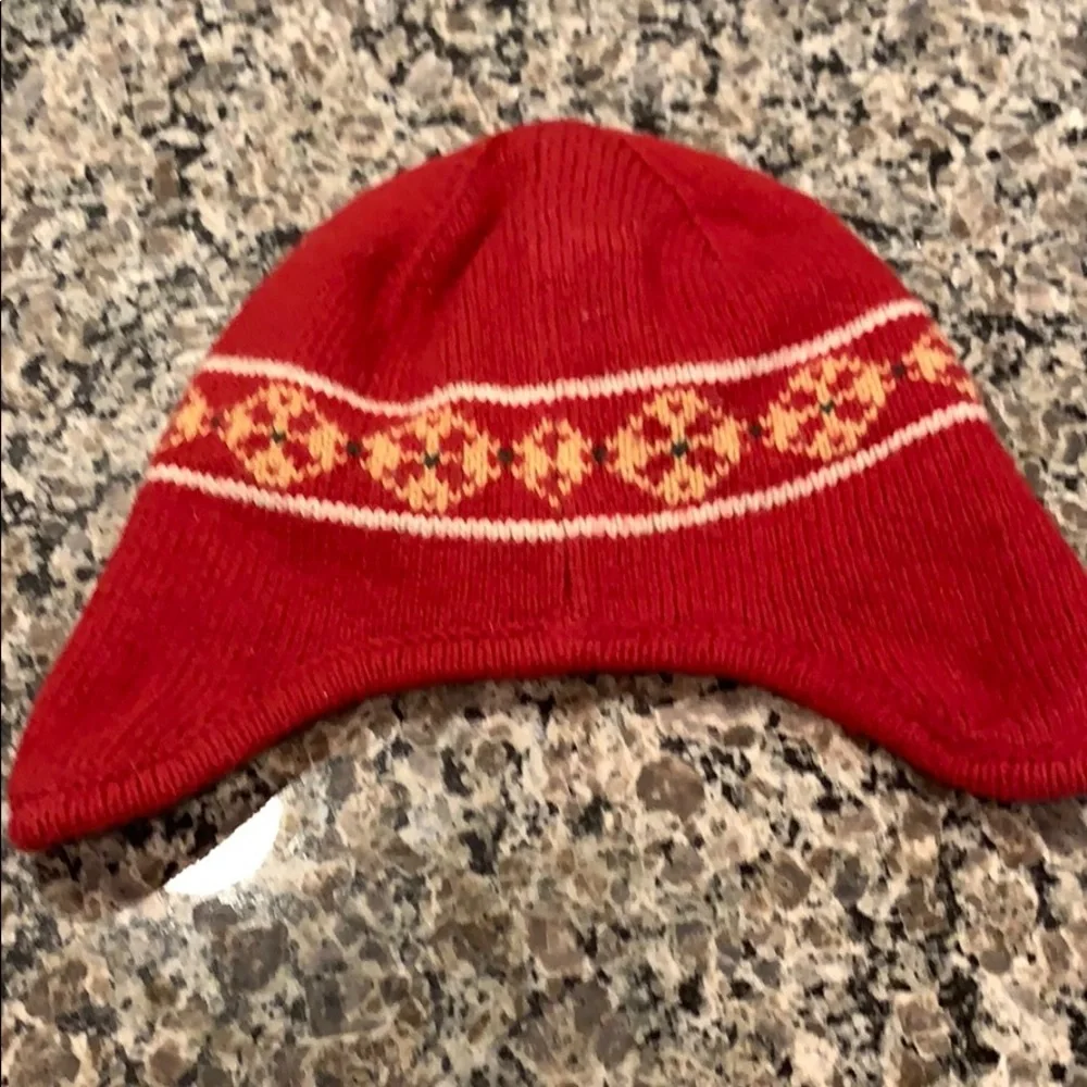 Janie and Jack Red Winter Hat St. Bernard Dog - 6‎ Months